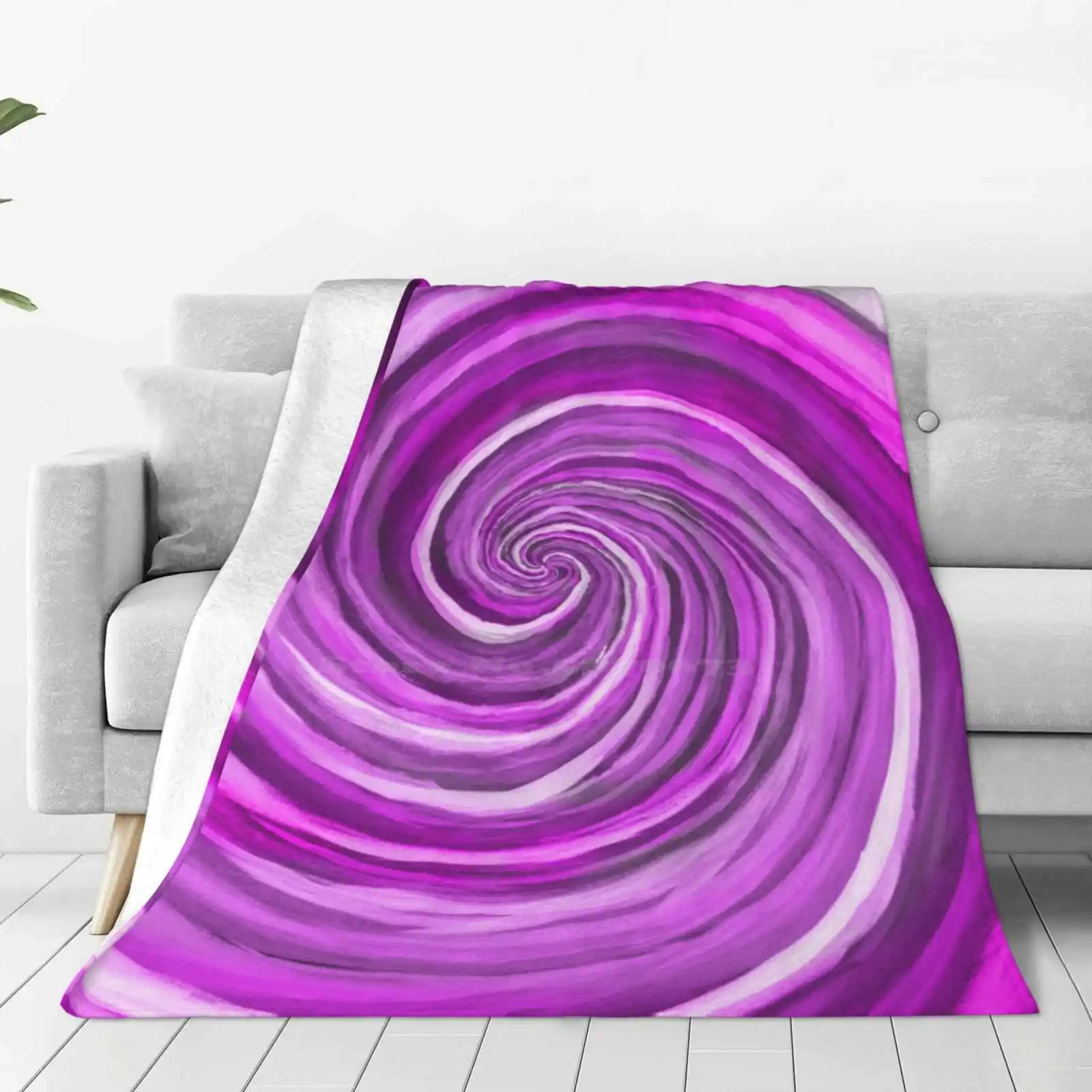 Quantum Color Art-Entanglement 1Epst-Pink Painted By Hand. Blanket Soft Warm Travel Portable Blanket Multicolor Quantum Physics