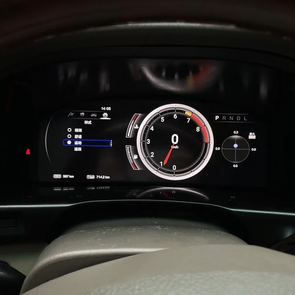 Digital Cluster Virtual Cockpit Screen for  Land Cruiser LC100 Lexus LX470 2003 04 2007 Car Dashboard Speed Meter Odometer