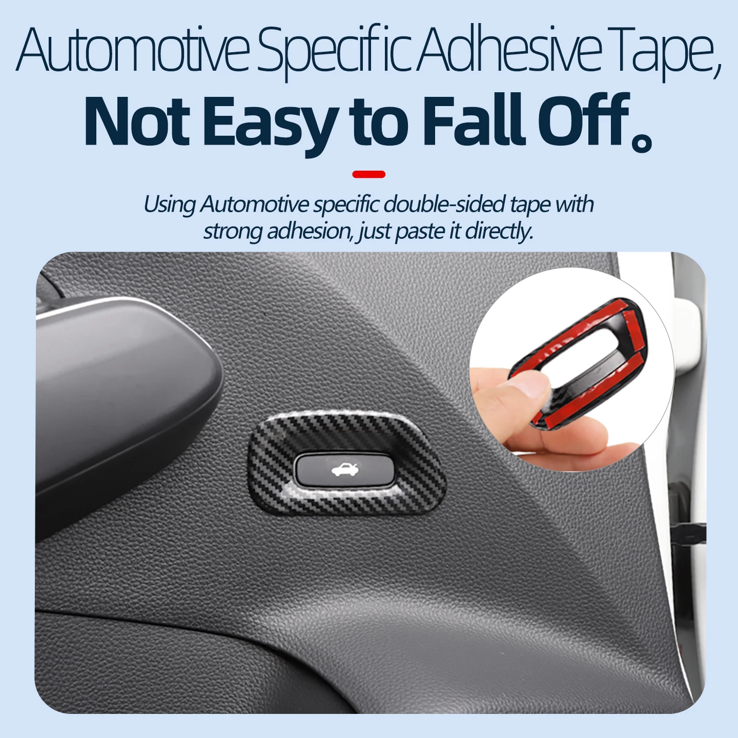 لهوندا 2022 2023 2024 2025 11th GEN سيفيك اكسسوارات سيارة جذع زر إطار الزخرفية ABS ألياف الكربون نمط #4