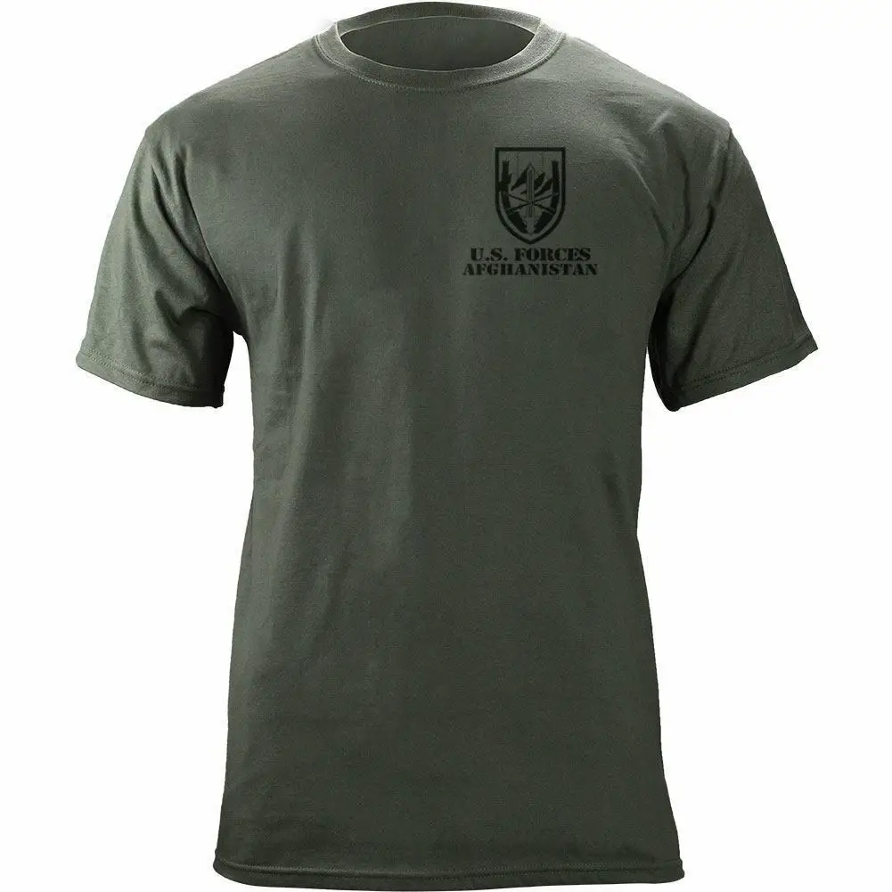 US Force Afghanistan Unit Veteran T-Shirt 100% Cotton O-Neck Summer Short Sleeve Casual Mens T-shirt Size S-3XL