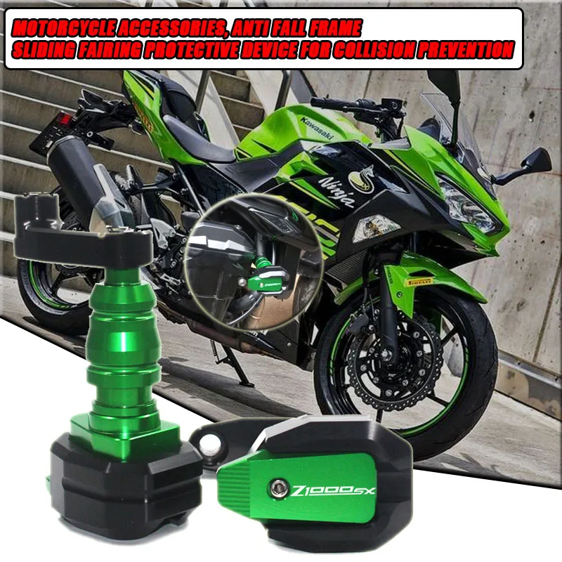 

For Z1000SX Z 1000 SX Z 1000SX Z1000 SX Anti Fall Frame Slider Fairing Collision,With LOGO Z1000SX, Motorcycle Accessories