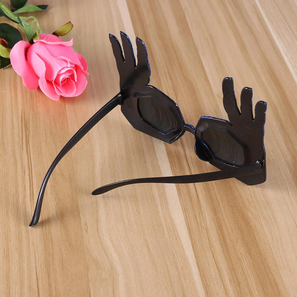 

2Pcs Funny Ok Finger Gesture Glasses Hand Shaped Eyeglasses for Halloween Party Masquerade Cosplay Summer Novelty Eyewear