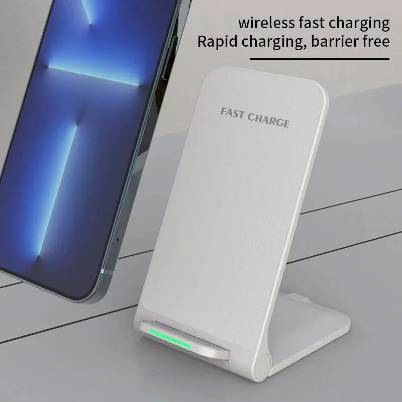 30W Wireless Charger For iPhone 15 14 13 12 11 Pro Xs Max Mini Induction Fast Wireless Charging Stand For Samsung s8 s9 s10 note