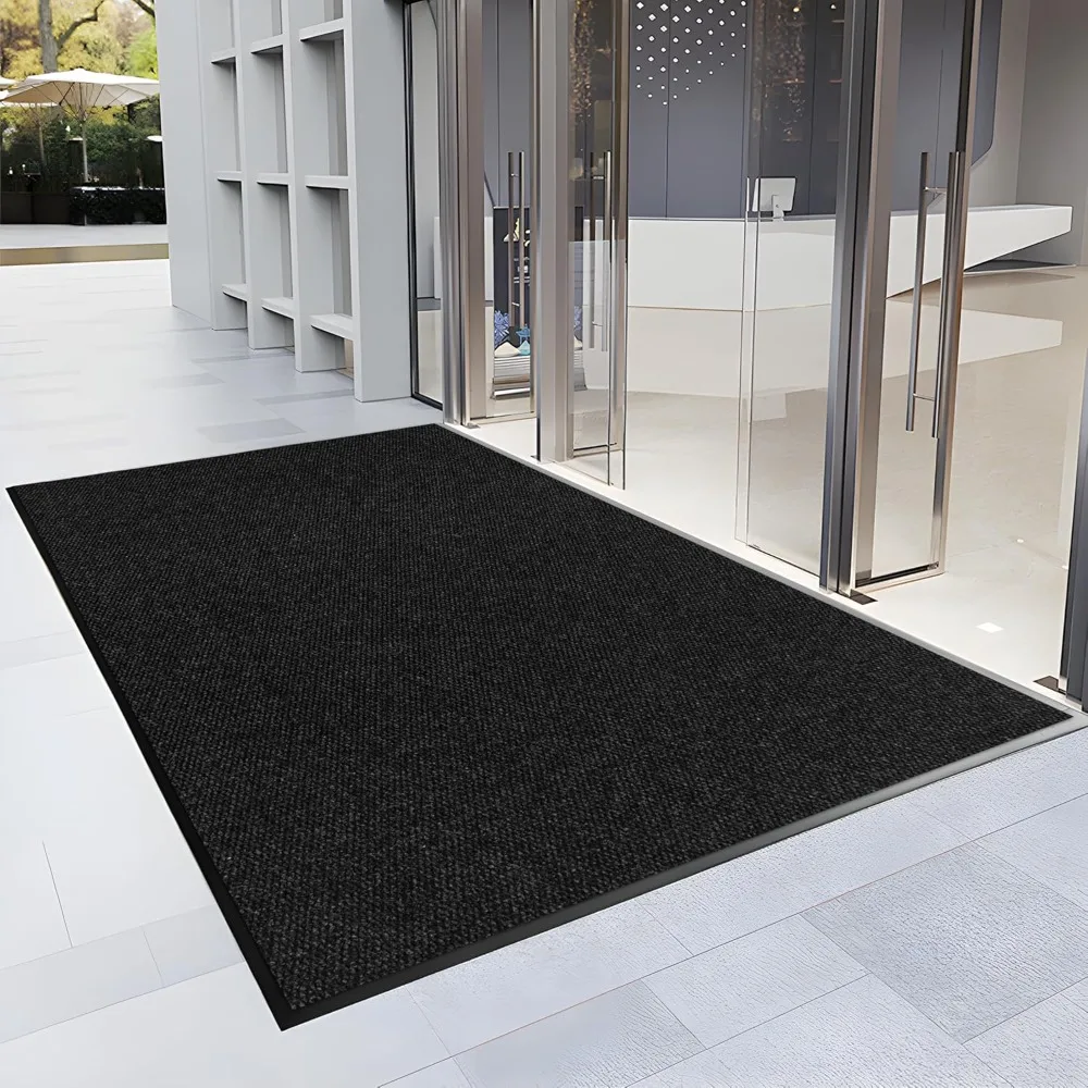 

x 5′ Front Door Mat Indoor Outdoor Entrance, Commercial Floor Mat Heavy Duty Dirt Trapper Entryway Doormat, Custom Size Non S