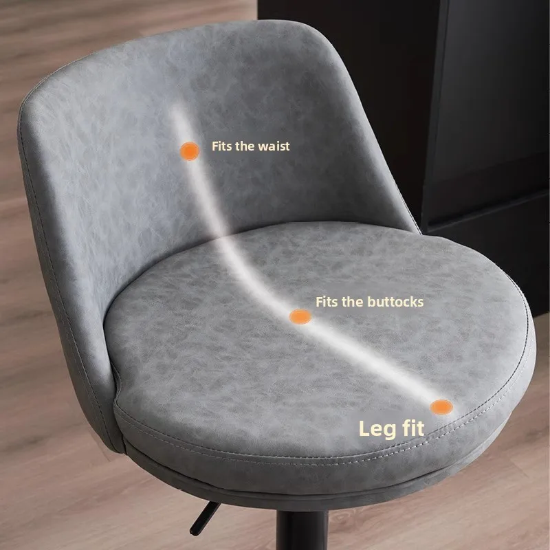 주방 하이 바 의자 인테리어 회전형 북유럽 스타일 높이 조절 가능 식탁 의자 등받이 고급 바 의자 가구