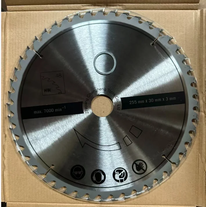 

Wood Drive Carbide Circular TCT Cutting Disc for Metal Wood Plastic 255*30mm 48 Teeth Reciprocating Saw Blades