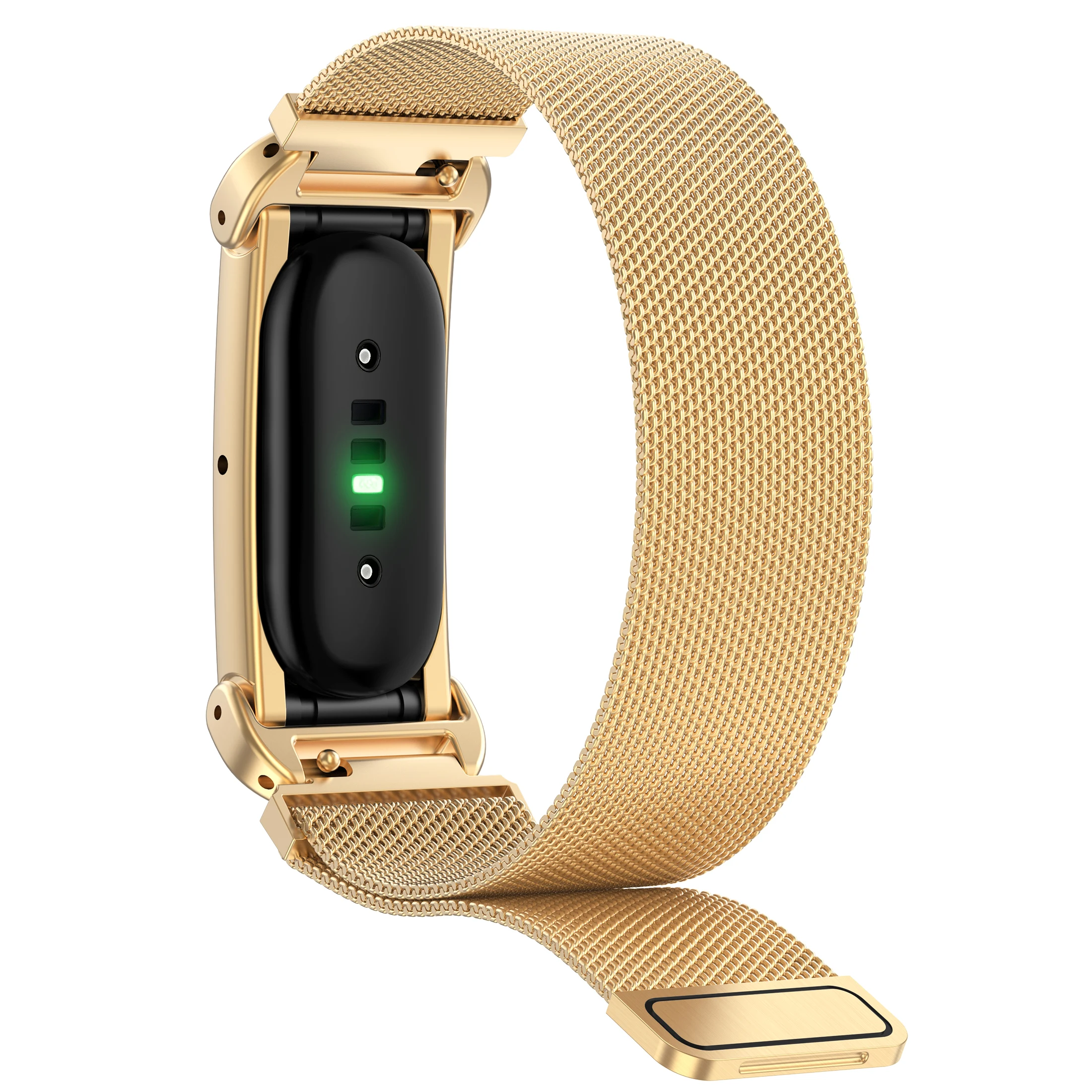 Stylish Milanese Ring Strap For Google Fitbit Air Band Multi Color Optional Adjustable Metal Watch Strap For Google Fitbit Air