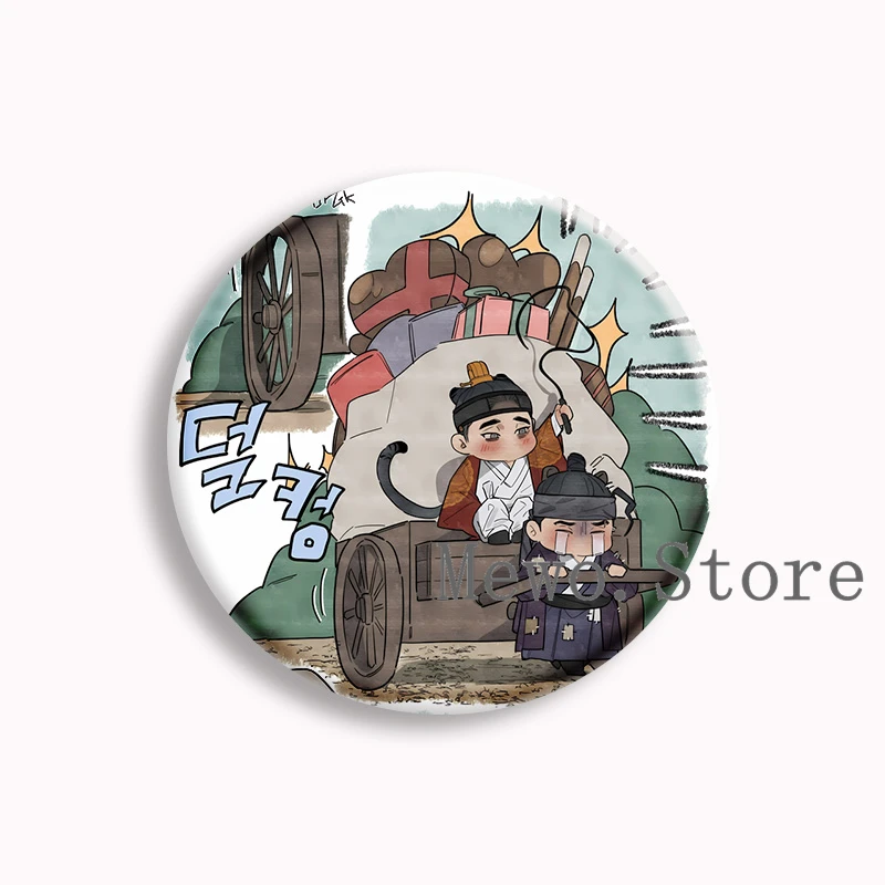 The Heart of the Lotus Anime Soft Button Pin BL Manhwa Boys Love Brooches Badge Bag Decor Accessories Fans Collect Friends Gifts
