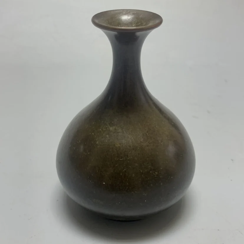 Old Collection Purple Copper Jade Pot Spring Bottle Wrapped in Starch Natural Collection  Study, Playing with Flower Plum Vase