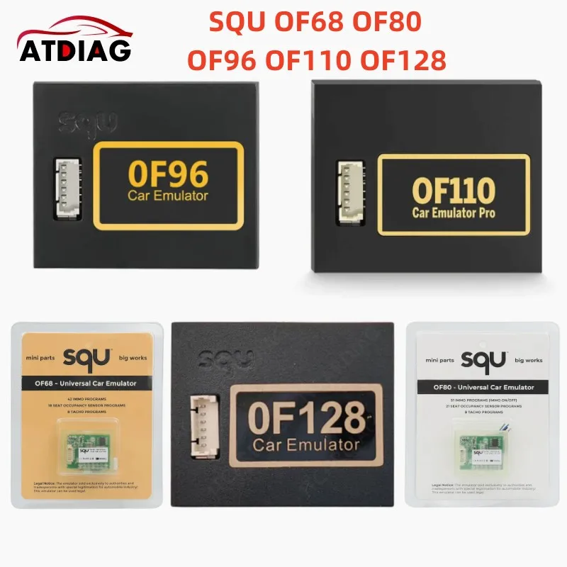 SQU OF68 OF80 OF96 OF110 OF128 Универсальный автомобильный эмулятор SQU OF68 Автомобильный эмулятор сброса сигнала Immo Программы места ESL диагностическое сиденье