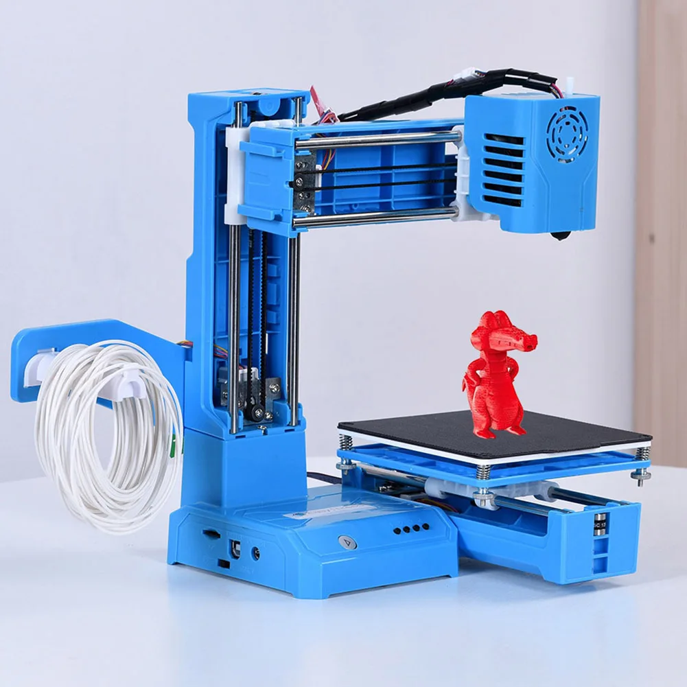 Mini Desktop Printing Machine Easy to Use Entry Level Gift 3D Printer Portable 3D Printer FDM TPU PLA Filament for Beginners Kid