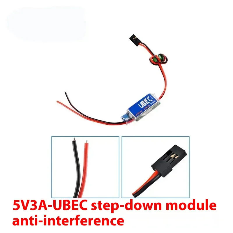 Aircraft Model Ubec 3a 5v/6v Adjustable Full Screen Anti-interference Switch Power Supply 2-6s Buck Module Bec