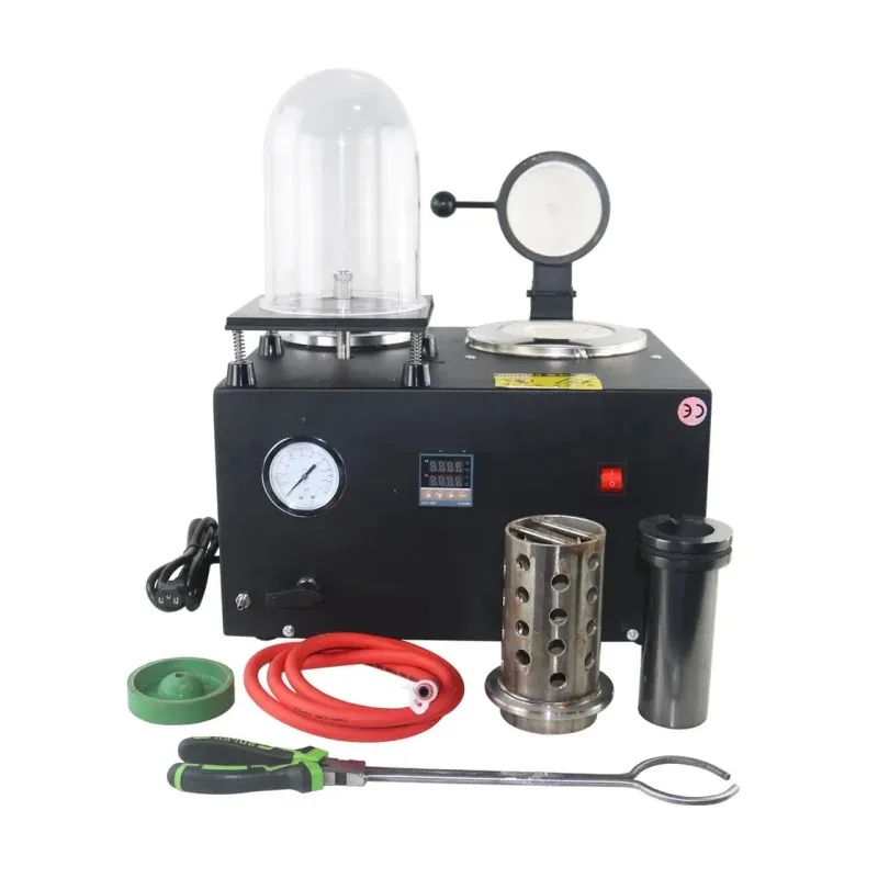 Jewelry Making Tools 3kg High Temperature Refining Precious Metal Gold and Silver Melt Jewelry Vacuum Investing Casting Machine