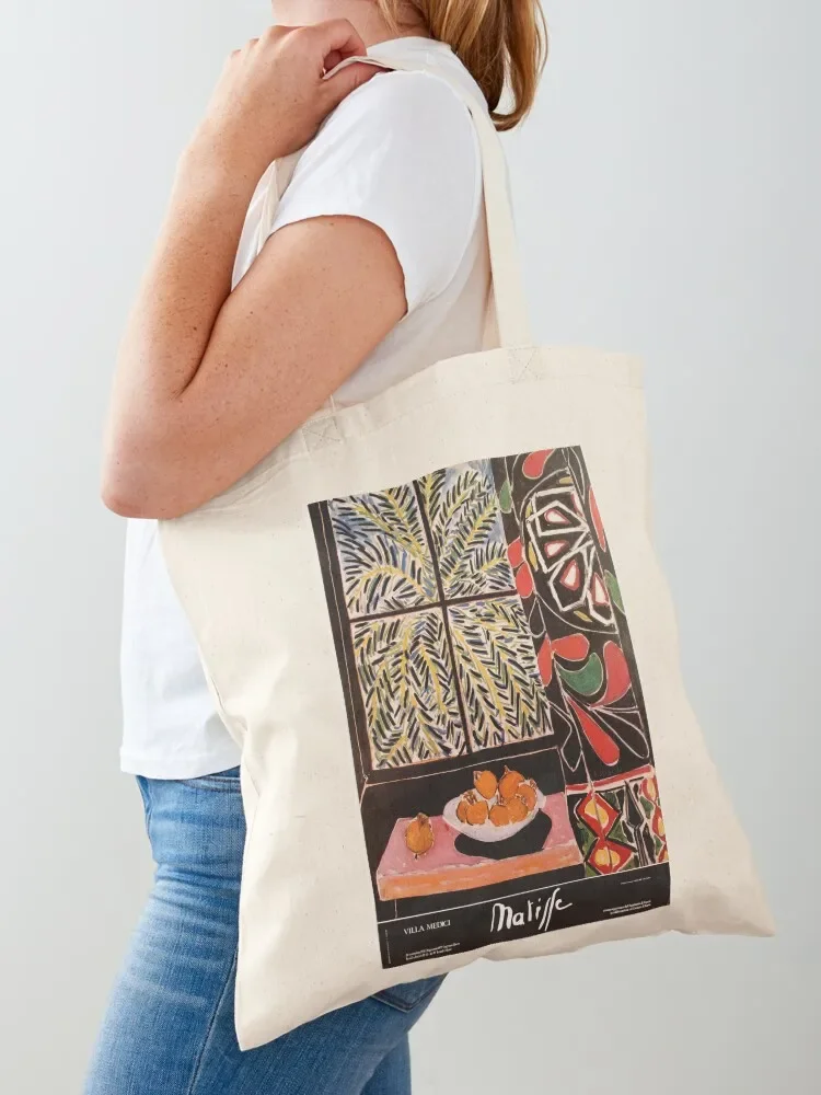 

Matisse Exhibition poster 1979 Tote Bag Customizable tote bag shopping bags foldable Canvas shoulder bag eco pack