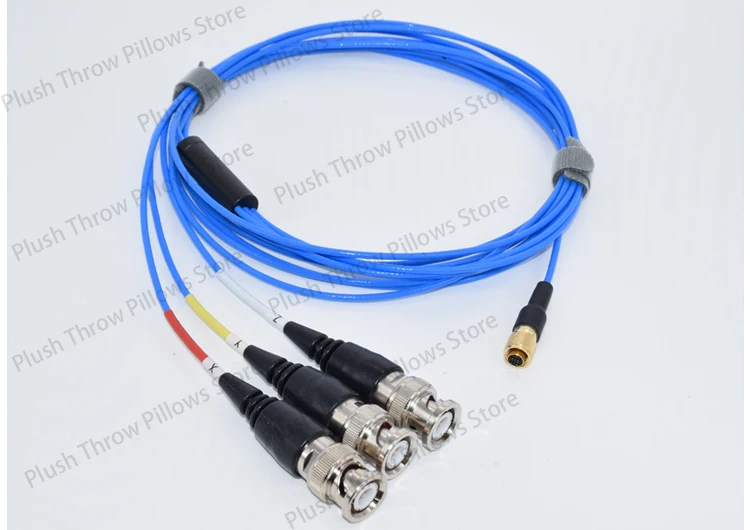 

Трехосевой кабель датчика ускорения печатной платы Серия PCB356A, сенсорный трехосный кабель 1/4-28 UNF к BNC