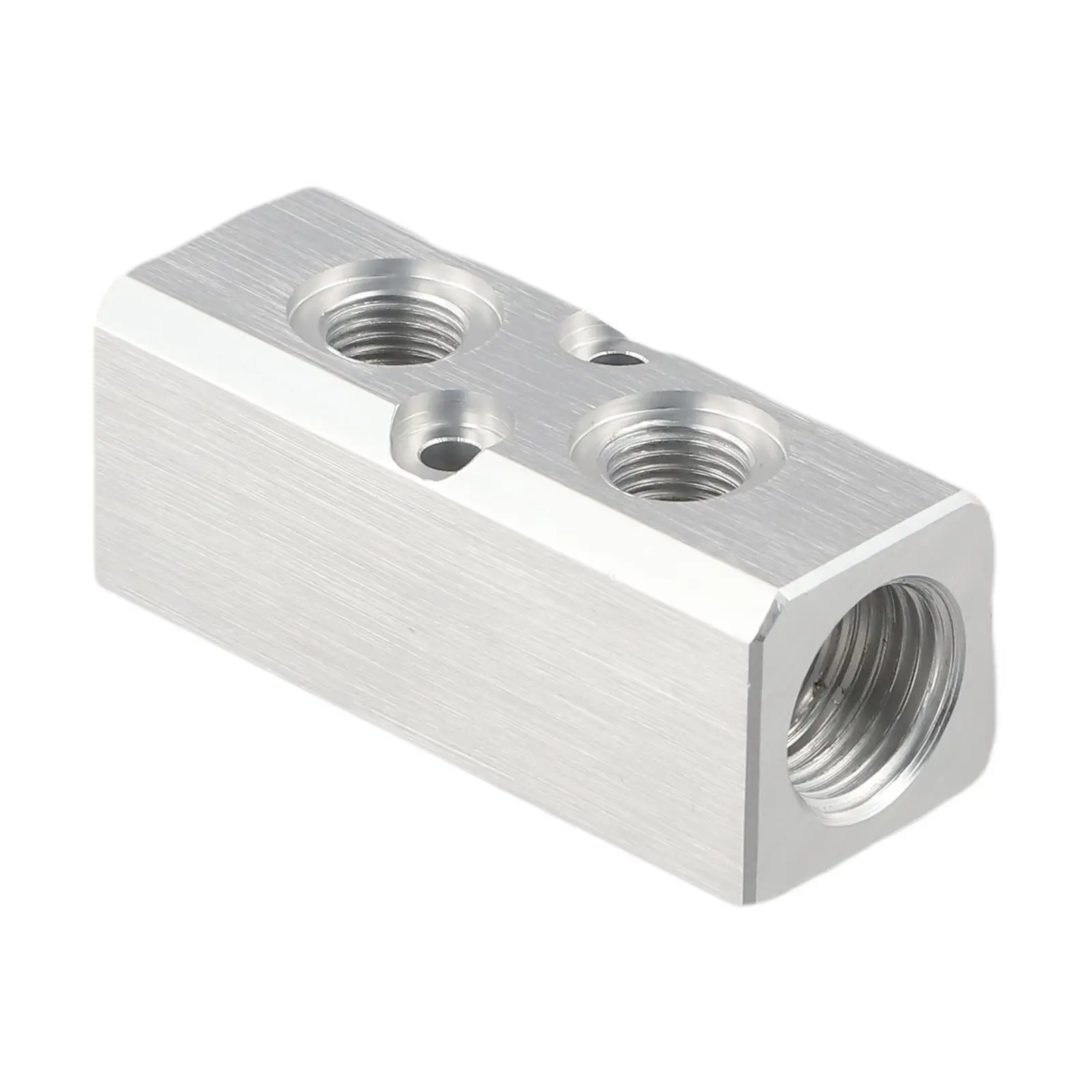 Functional Manifold Blocks Smooth Splitter Threaded Port Aluminum Anti Oxidation Convenient Cylinder Excellent