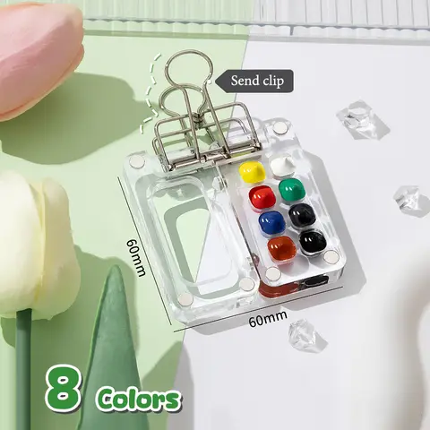 Bilashmart Travel Watercolour Paint Palette Set Mini Pocket Artist Watercolor Paint Palette Travel Sets For Painters Artists Students