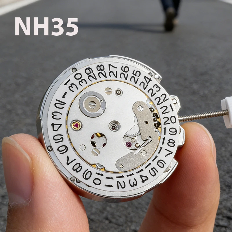China NH35 Uhrwerk Ersatz NH35 Uhrwerke Datum Hochpräzises Automatisches Mechanisches Uhrwerk NH35A 3'o 3.8 Uhr