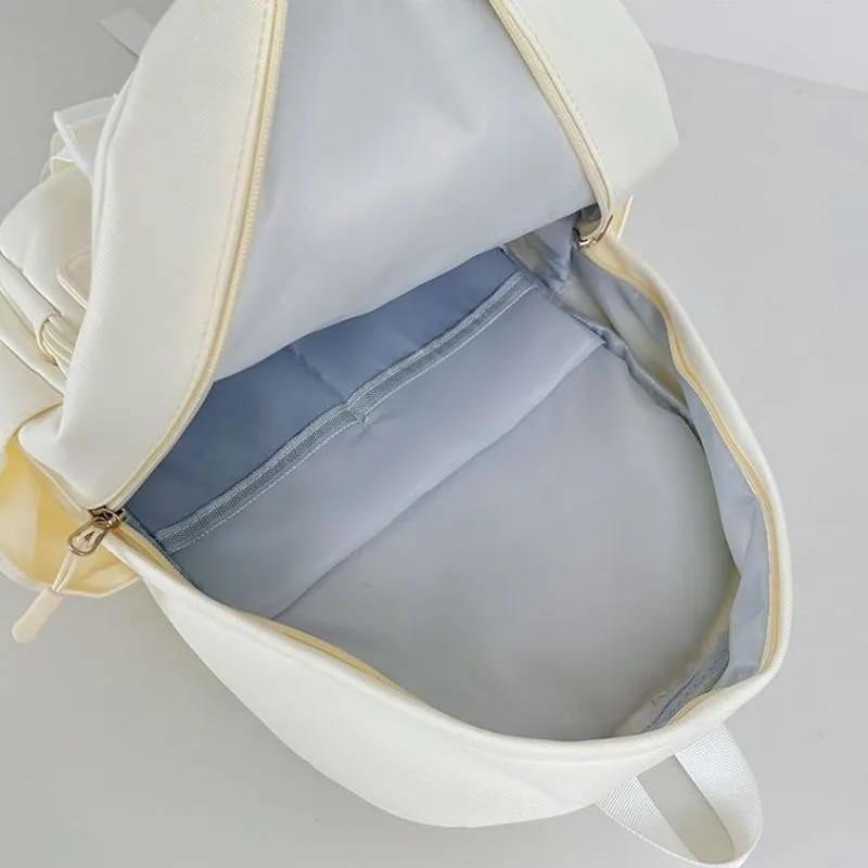 Richme Casual Nylon Backpacks Women 2025 Kawaii Cat Students Commute Mochilas Para Mujer Daily Outgoing Pockets Bag Female