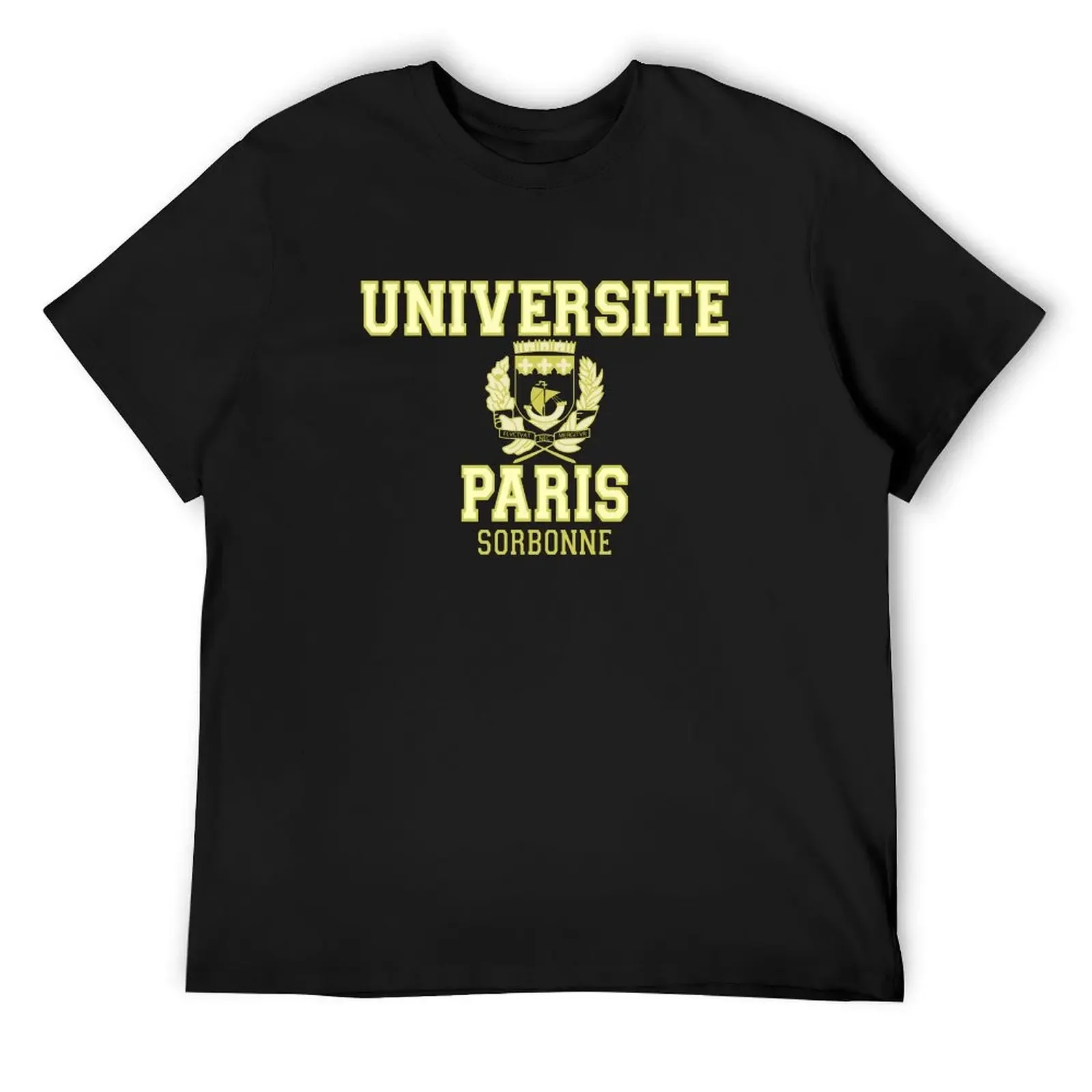 Vintage Universite Paris Sorbonne T-Shirt anime shirts graphic plus size clothes summer tops Men's clothing