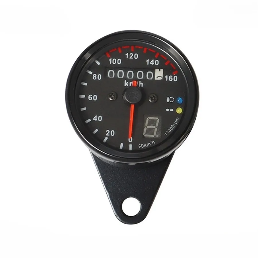 Multi-function Motorcycle Instrument Panel Speedometer Gear Indicator LED Speedometer Gear Position Display Metal Shell Housing