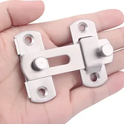 1/2/3Pcs New Hot Selling Stainless Steel Sliding Barn Door Lock Hardware Gate Latches, Window Closet, Matte Black Silvery Latch