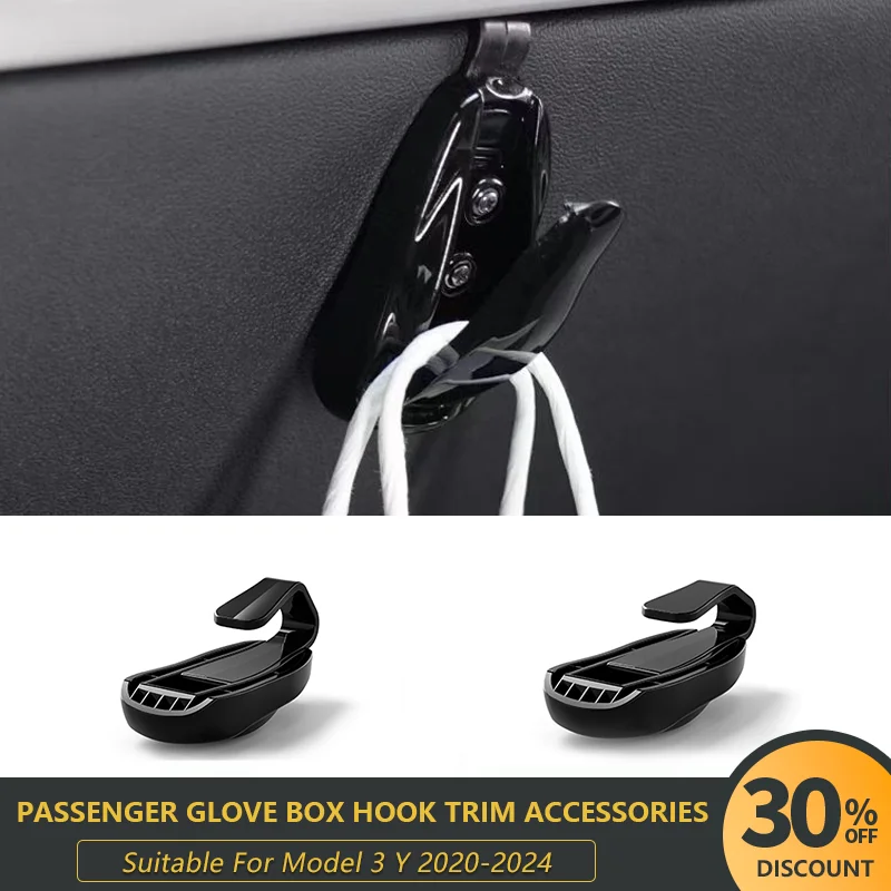 

For Tesla Model Y/3 Highland 2024 Glove Box Hooks Clip Glove Box Hooks Passenger Car Carry Interior Decorative Accessories Cars