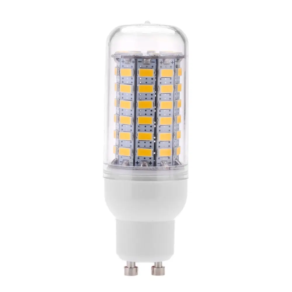 A03V GU10 10W 5730 SMD 69 LED لمبات LED ضوء الذرة LED مصباح توفير الطاقة 360 درجة 200-240 فولت أبيض دافئ