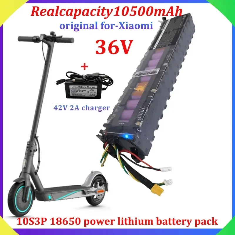 

New 18650 Power Lithium Battery Pack 10S3P 36V Actual Capacity 10500mAh Suitable for Xiaomi Mijia M365 Electric Bicycle Scooter