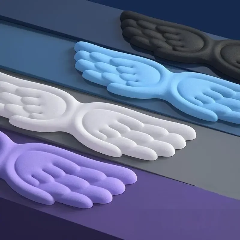 Angel Wings Shaped Keyboard Mouse Wrist Rest Wing Memory Foam Anti-slip Silicone Ergonomic Wrist Guard Table Mat Mouse Pad