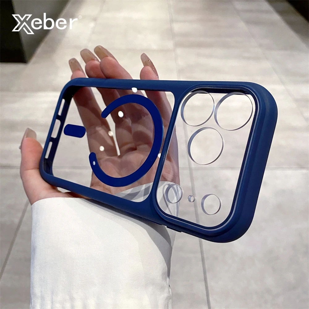 Luxury Transparent Magnetic Case For iPhone 17 Pro Max Air F