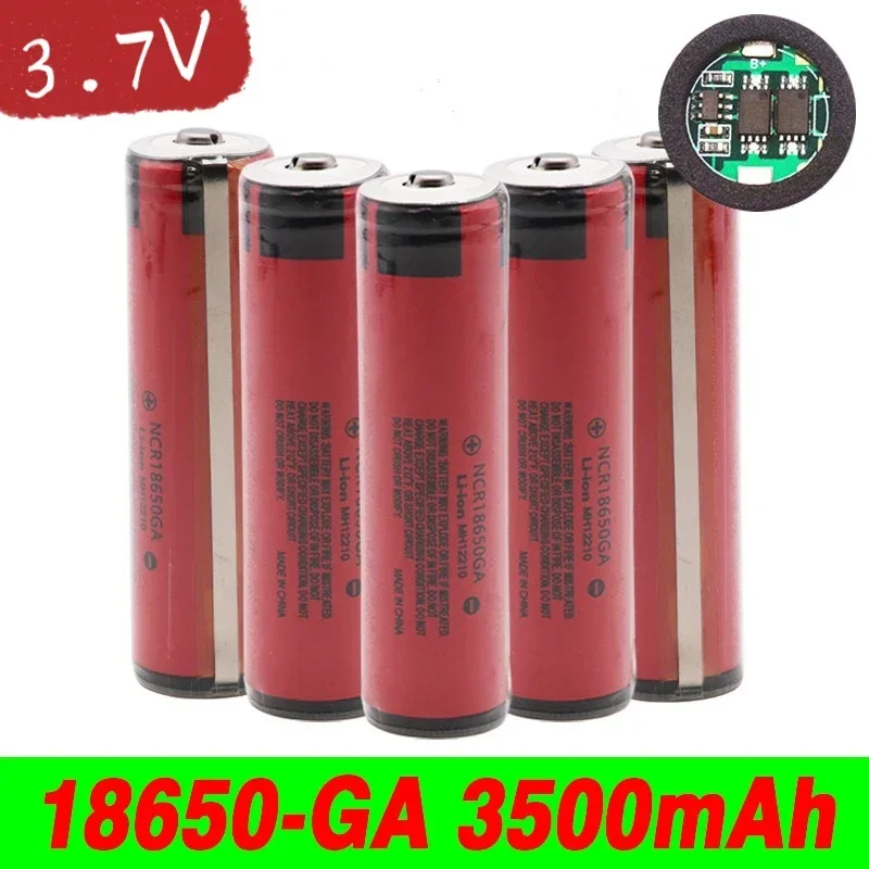 

Batterie Rechargeable au Lithium, NCR 18650 GA 3.7V 3500mAh pour lampe de poche jouet à panneau plat nouveauté