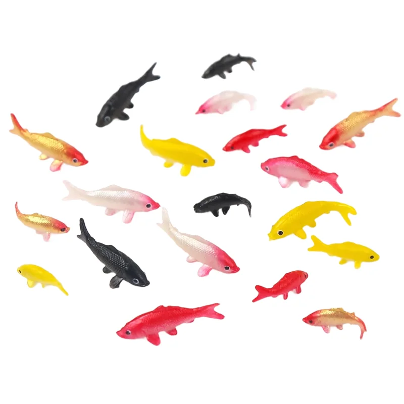 

【Today-Only!】50Pc Mini Carp Ornaments DIY Decorative Goldfish Ornaments Mini Carp Model Suitable For DIY Fish Tank Decoration Gi