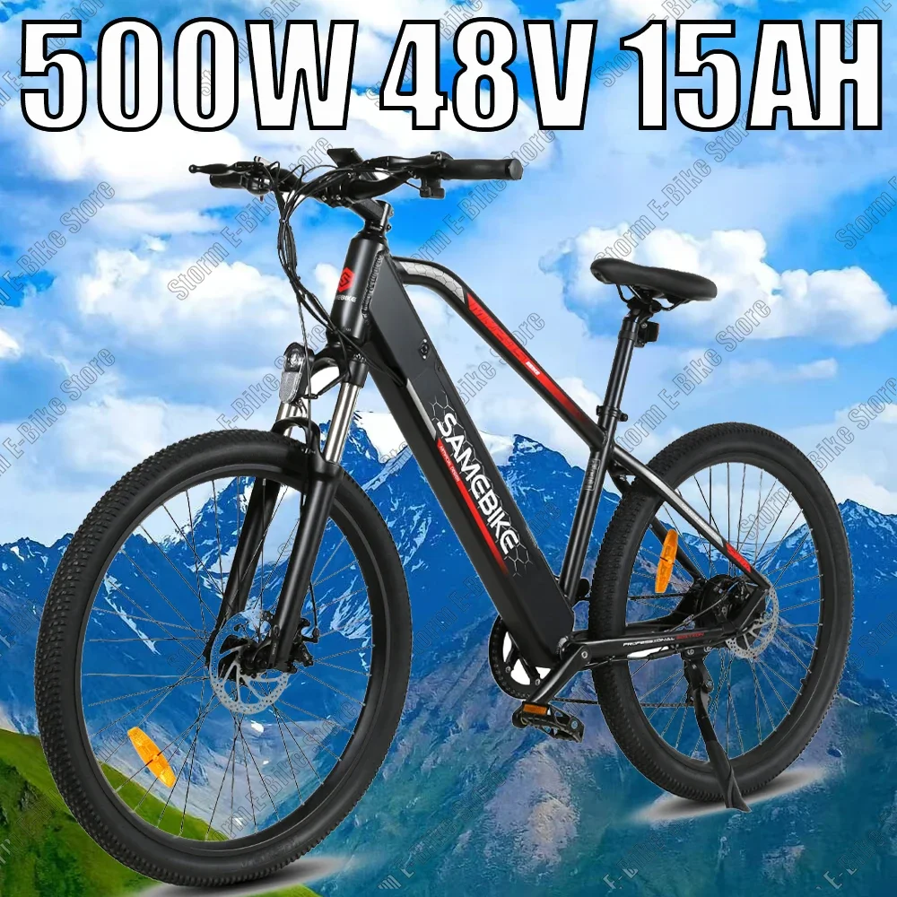 Mountain Electric Bike M275 500W Motor 36V 15AH Lithium Battery 27.5Inch Tires Commuting E-Bike Power-Assisted Electric Bicycle