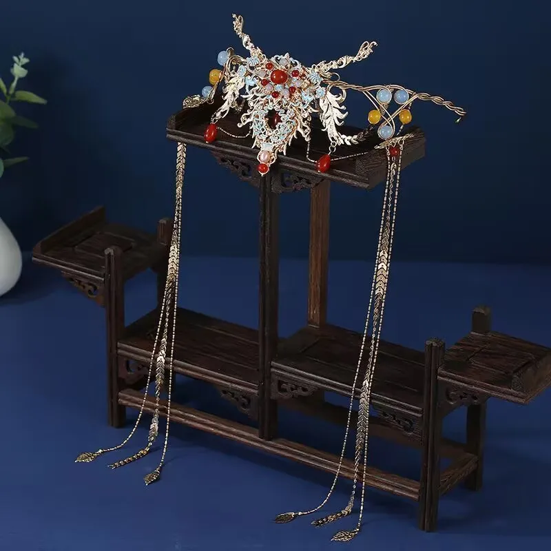 سلسلة رأس زهور معدنية مع عصابة رأس مطرزة بشرابة لتزيين الشعر للنساء والفتيات #3