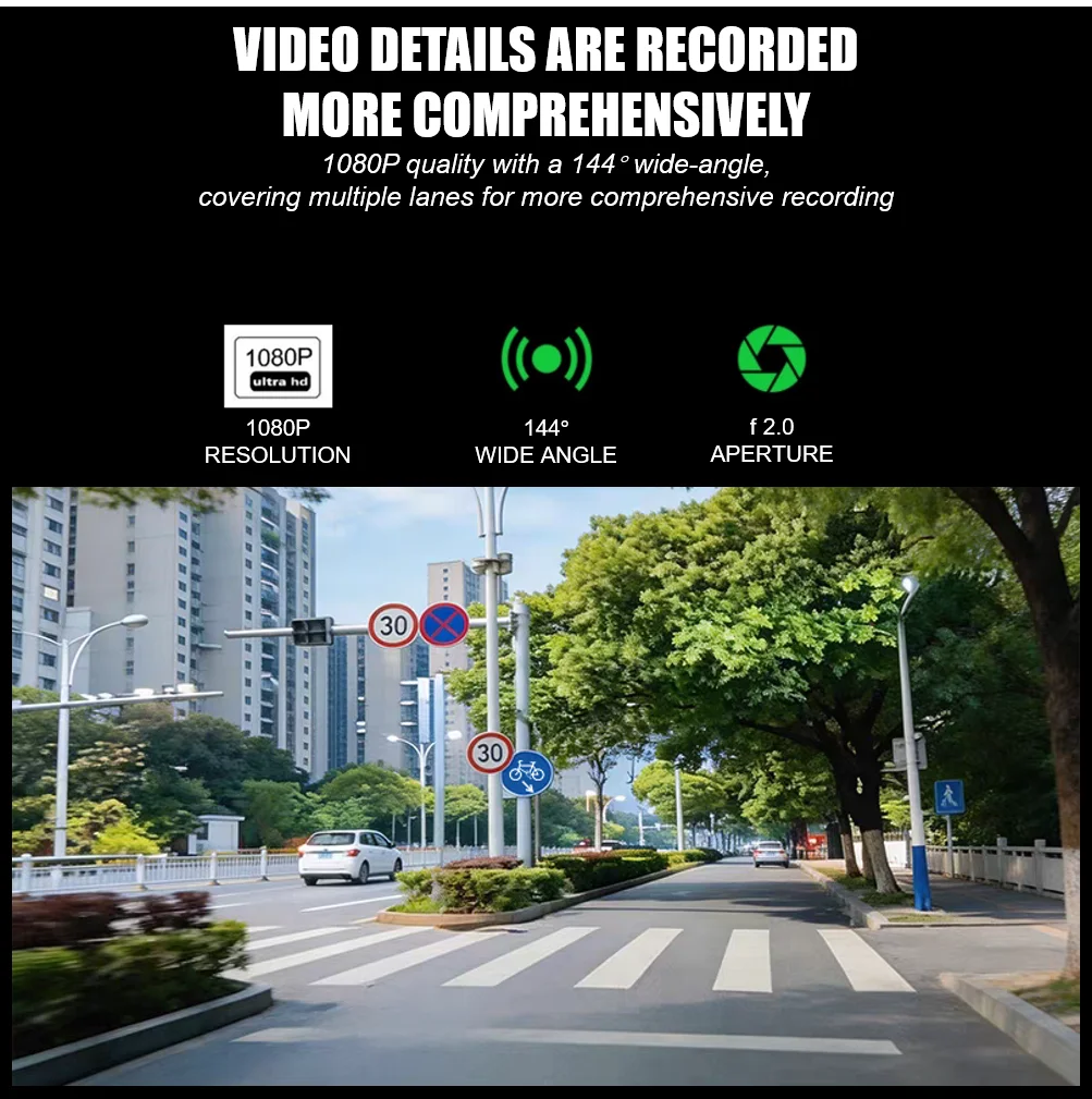 Car DVR Motorcycle Driving Dash Cam Camcorder 1080P HD Mountain Electric Bike Bicycle Motorcycle Helmet Camera Outdoor Black Box - view 3