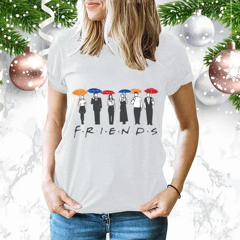 

Friends T Shirt Funny T Shirt Women Graphic Best Friends Harajuku T-shirt Fashion Tshirt Vintage Top Female Tv Show