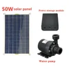 50W 12V 저소음 태양열 워터 펌프 키트 태양열 구동 조류 목욕 태양 분수 정원 풀 연못 분수 펌프 관개 펌프 6