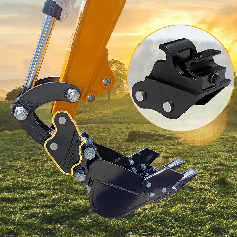 ミニショベルクイックカプラークイックコネクトクイックリリースアタッチメント（1トン掘削機用）農業機械掘削機アクセサリー