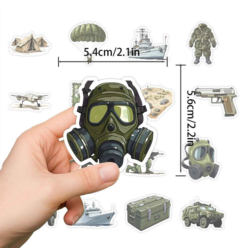 

10/30/50pcs Cartoon Soldier Army Military Camouflage Stickers Cool Graffiti Decals DIY Notebook Suitcase Car Decoration Sticker