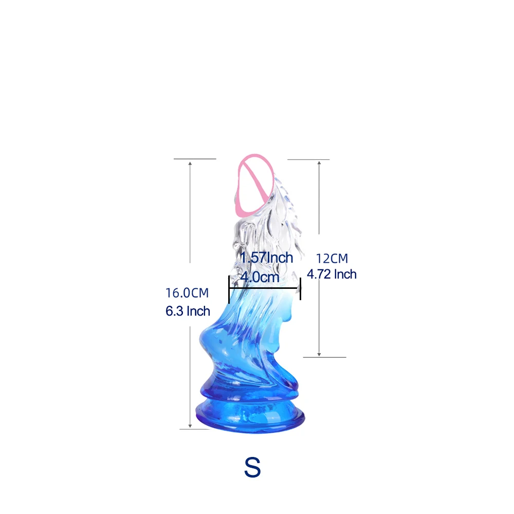 3 size Dragon Style Dildo with Suction TPE Penis Base Soft Realistic Auns Dilation Plug Prostate Massager Sex Toys for Adult - view 6