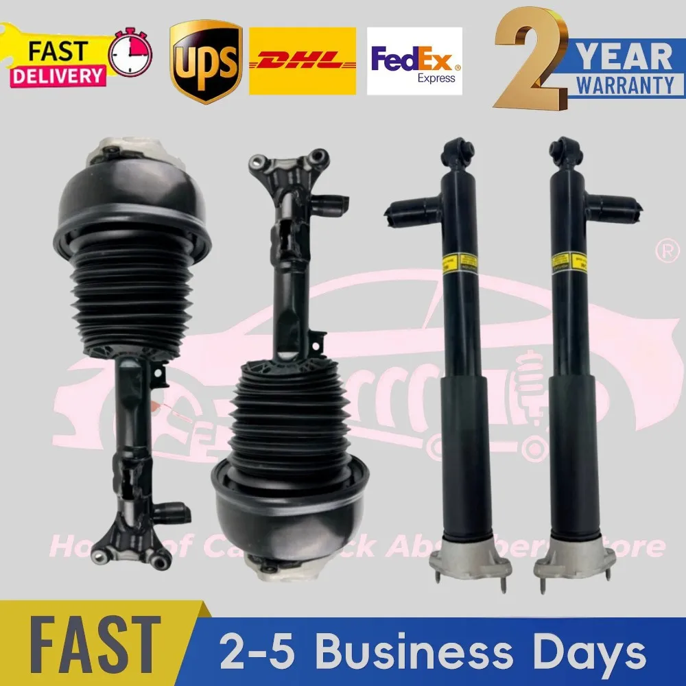 4 pieces Front Rear Air Suspension Strut ADS For Mercedes Benz C218 CLS-CLASS CLS400 CLS550 RWD 2012-2018 A2183203113 2183202030