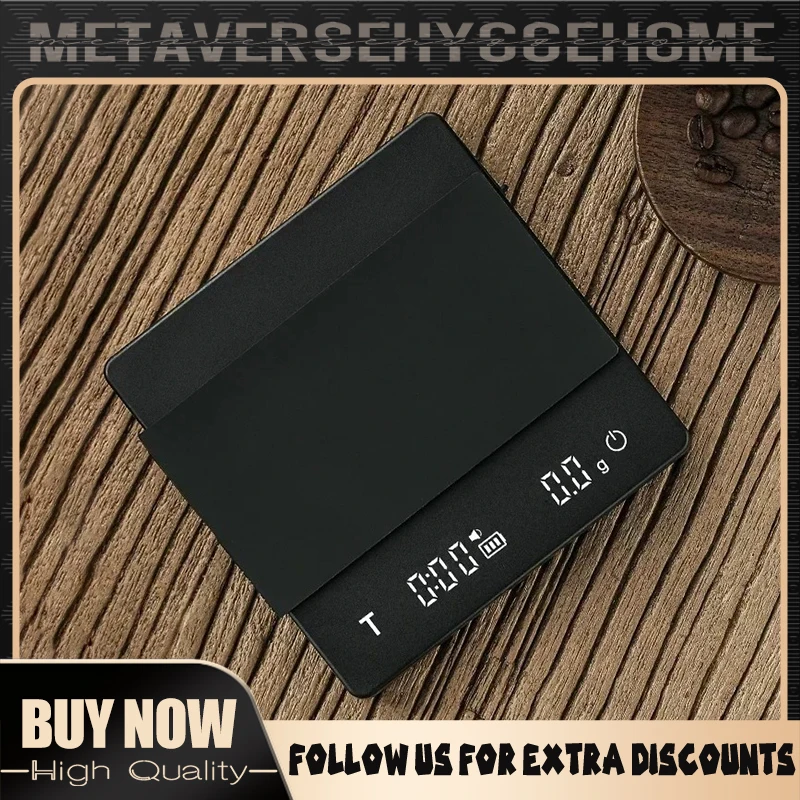 

2kg/0.1g High Precision Kitchen Scales Smart Coffee Scale With Timer Silent Broadcasting Drip Coffee Espresso Scale Bespoke Tool