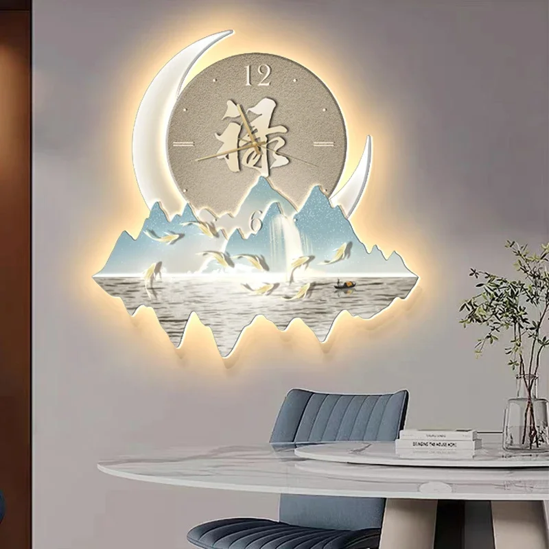 

European Art Mura Wall Clocks Luxury Restaurant Nordic Minimalist Wall Watch Creative Aesthetic Restaurant Reloj Home Decor