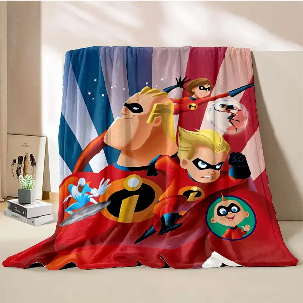 The Incredibles Blanket Disney 4 Seasons Soft Fluffy Throw King Size Disney Kid Adult Sofa Bed Break Blanket Travel Throw Gift