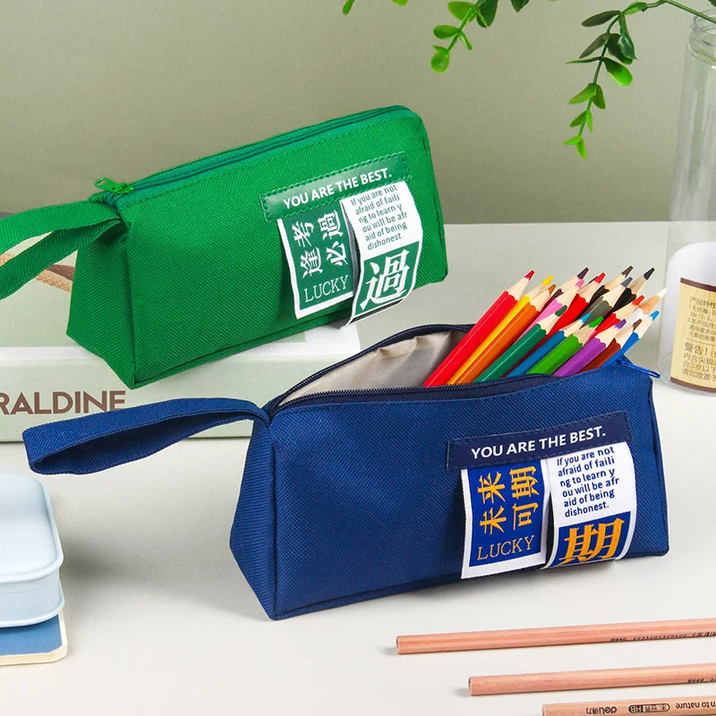 

Pencil Pouch Pen Bag Large capacity Oxford cloth pencil case for School Teen Girl Boy Men Women stationery case handbag