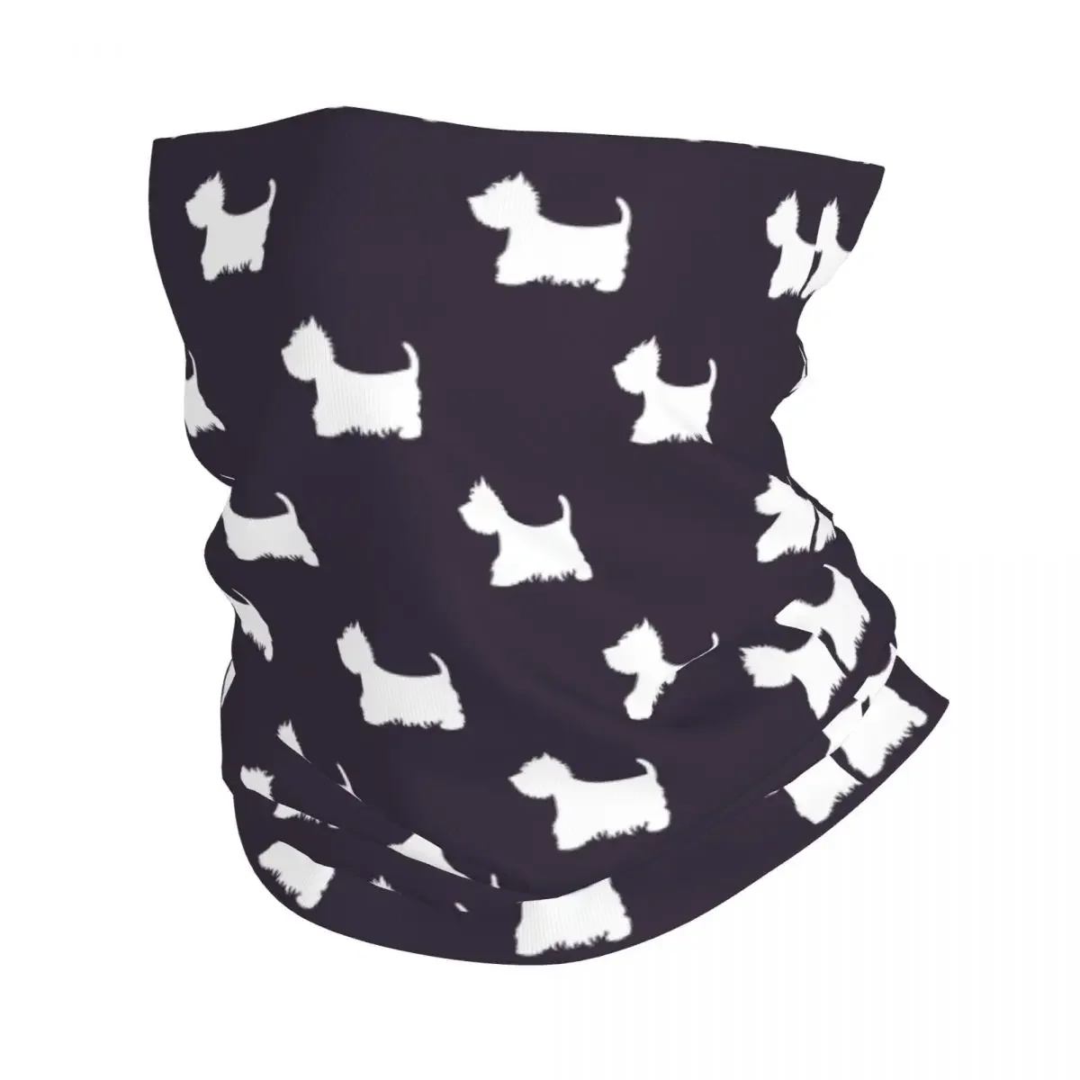 Dogs Bandana Neck Gaiter Printed Gift for Animal Dog Lover Wrap Scarf Warm Face Mask Outdoor Sports Unisex Adult All Season