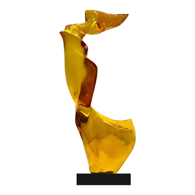 

Modern creative abstract ornaments, transparent resin sculpture hotel, new Chinese living room entrance