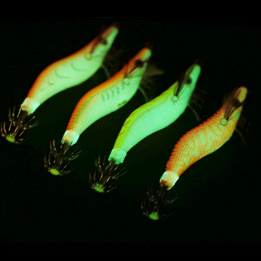 Señuelos artificiales de madera – Gamba, pulpo y calamar 8cm - imagen 5