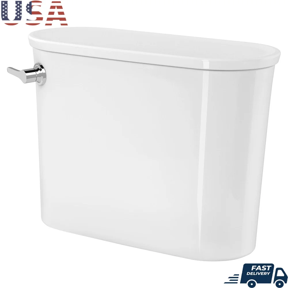 

Высокоэффективный бачок для унитаза с одним смывом, 1,28 GPF, правый рычаг для путешествий EverClean, антимикробная поверхность, экологически чистый дизайн 12